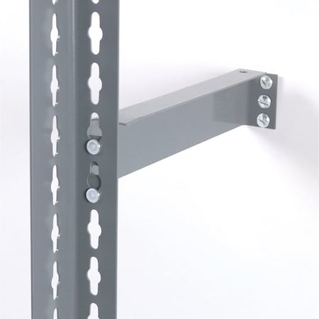 Global Industrial 12 Wall Bracket for Boltless Shelving, Gray 502576GY